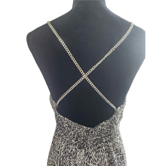 Michael Michael Kors Gray Animal Print
Chain Strap Silk Cocktail Dress Sz S/P - Picture 4 of 9